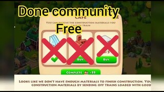 Hack township #2: community building   nontools. xây công trình công cộng không mất gạch đá.