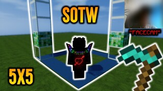 FACECAM + LIVING IN THE SMALLEST CLAIM *SOTW* | Minecraft HCF