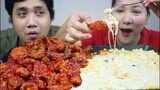 KOREAN CHICKEN + CORN MOZZARELLA FONDUE | MUKBANG PH | BIOCO FOOD TRIP