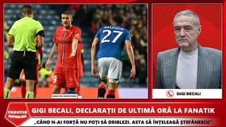 Gigi Becali, DISCURS FABULOS dupa Rangers - FCSB 4-0: “FURNICUTO, VREI SA DRIBLEZI ELEFANTUL?”