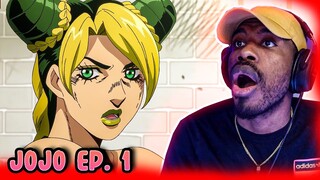 FINALLY STARTED STONE OCEAN!!! JOLYNE CUJOH!!! Jojo's Bizarre Adventure Part 6 Episode 1 Reaction