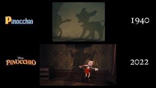 Pinocchio - Donkey transformation scene comparison 1940-2022