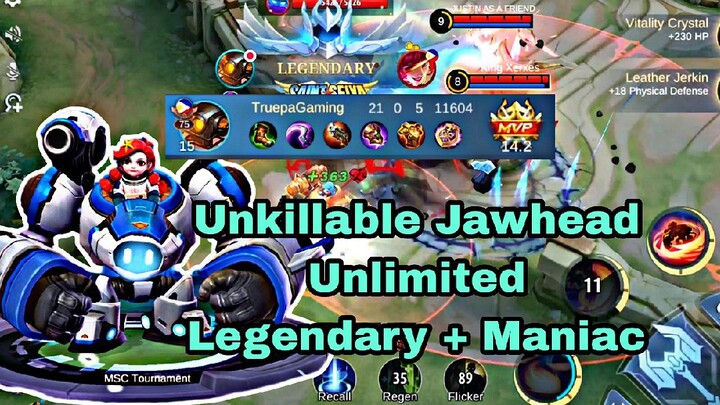 unkillable jawhead unlimited legendary + maniac mobile legends