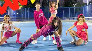 【ITZY】LOCO's works at the campus tennis court at night are so amazing