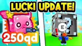 The LUCKI BLOCK UPDATE IS AMAZING! | AUTO ENCHANT, TRADING BOOTHS + LUCKI EGG! (Roblox)