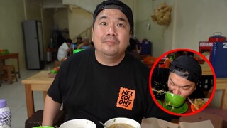 Detik Detik Nex Carlos Jatuh Dari Bangku Patah Saat Bikin Konten Makan...