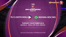 FIVB World Club : F2 Logistics Manila vs Rexona -Sesc Rio