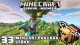MENCARI DAN MEMBAWA PULANG PASUKAN LEBAH🐝🌼   - Minecraft Survival Indonesia (Ep.33)