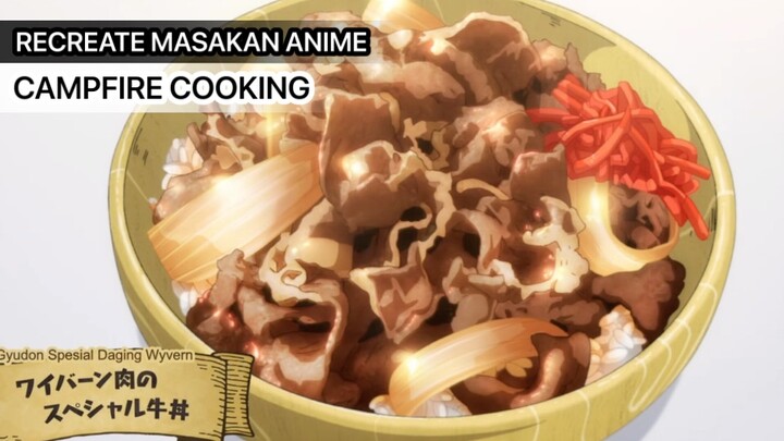 COBAIN GYUDON DARI ANIME TONDEMO SKILL DE ISEKAI HOUROU MESHI ??!!!  masakan anime !!!