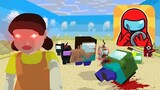 Monster School : Squid Game But it's impostor challenge - Minecraft Animation