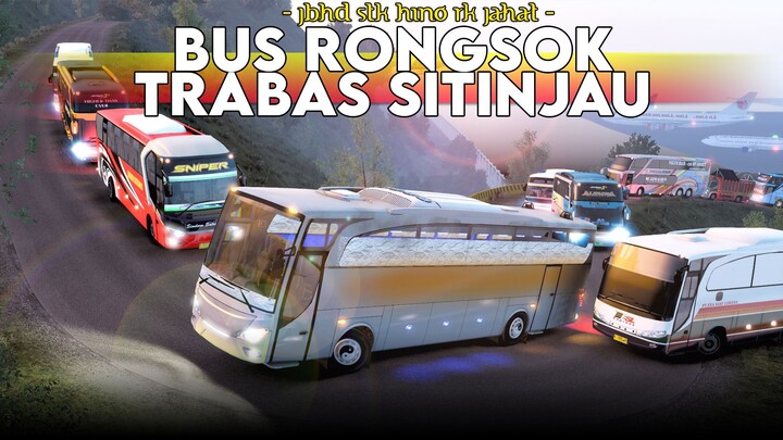 BUS RONGSOK MELIBAS KEMACETAN DI SITINJAU LAUIK