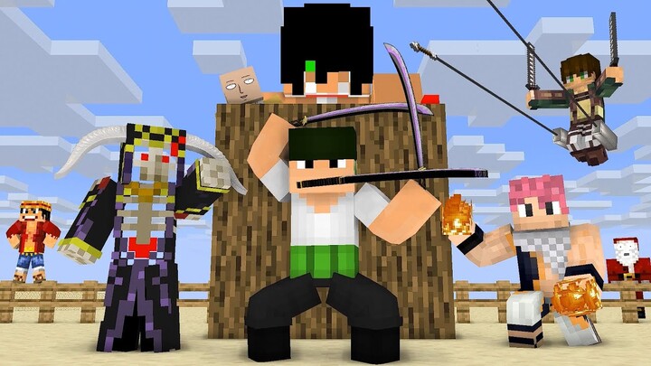 Monster School : BREWING ANIME CHARACTERS CHALLENGE - Minecraft Animation