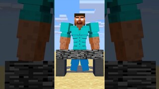 HELP Herobrine Split The Mystery Bedrock #mashle #shorts #trending #anime