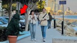 Crazy scare with the couple. Bushman prank.