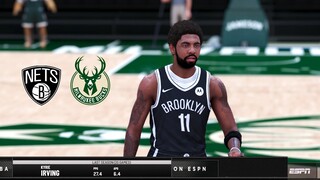 NBA 2K21 Modded Playoffs Showcase | Bucks vs Nets | Full GAME 4 Highlights