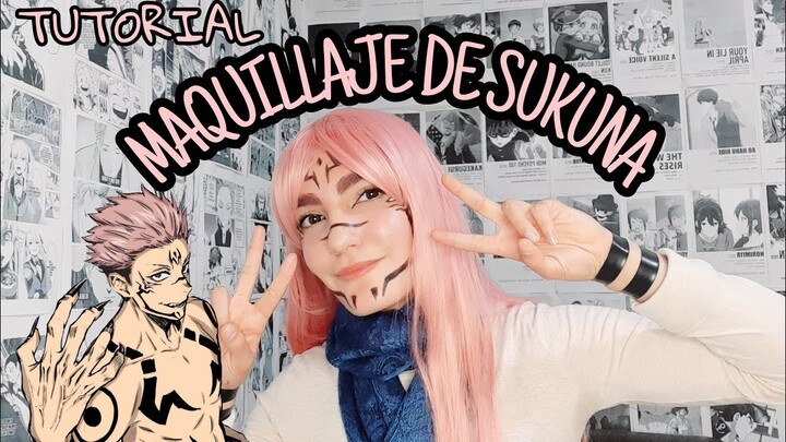 MAQUILLAJES OTAKUS FACILES Y RAPIDOS // SUKUNA JUJUTSU KAISEN // chibi chan maura