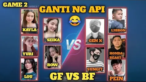 GAME 2 TEAM SUNGIT VS MGA JOWA NILA | GANTI NG API | BF VS  GF