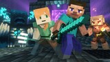 The Warden vs Piglins FIGHT | Alex And Steve Life | Minecraft Animation!
