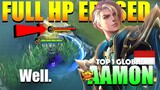 That Enemy Full Hp Erased! One Combo Delete🔥 | Top 1 Global Aamon Gameplay By Well. ~ MLBB