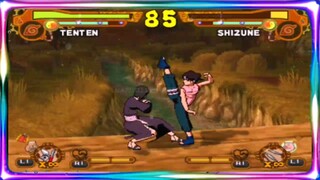 Tenten VS Shizune - Naruto Ultimate Ninja 5 Gameplay
