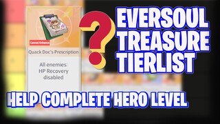 EVERSOUL DUNGEON TREASURE TIER LIST - EASY HERO LEVEL