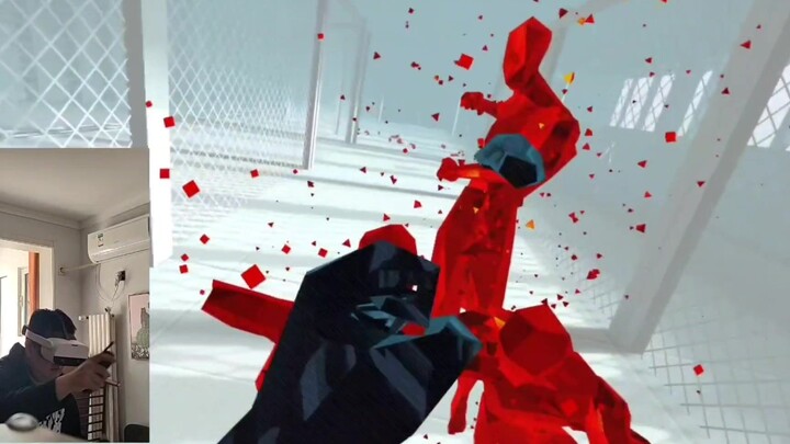 新人的第一个VR游戏SUPERHOT VR，来自Pico Neo 2 VR一体机