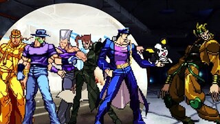 Stardust Crusaders Timestop Team Combo