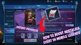 How to boost progress Nostalgia event in Mobile Legends | How to earn progress fast Nostalgia