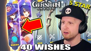 40 "BALLAD IN GOBLETS" WISH ROLLS in GENSHIN IMPACT | Is This Worth $100?