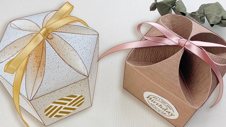 礼物包装盒折纸制作-折纸盒教学（PART 1：正方形 ）