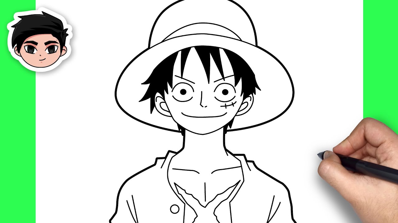 Học vẽ Luffy mũ rơm Đảo hải tặc  DRAWING STRAW HAT LUFFY ONE PIECE  STEP BY STEP WITH PENCIL  YouTube