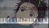 鬼滅の刃(Demon Slayer: Kimetsu no Yaiba) EP1 Piano BGM（Nezuko's Theme?）with extended version