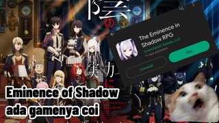 Eminence of Shadow ada Gamenya CUY (The Eminence in Shadow RPG)