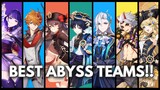 7 STRONGEST Teams for ABYSS !! Jadeplume Terrorshroom [ Genshin Impact ]