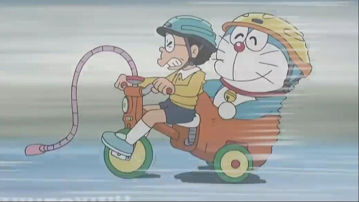 Doraemon - Nobita Lớn Rồi Còn Đi Xe Đạp3 Bánh Con Nít