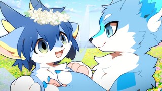 【furry/动态壁纸】两只可爱鱼鱼贴贴uwu~