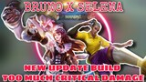 BRUNO NEW UPDATE BUILD COMPLETE GUIDE 2021 - TOO MUCH CRITICAL DAMAGE - SCARIEST BRUNO USER - MLBB