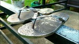 MADE of STEEL FLIP FLOPS from SCRAP metal | Welding projects | How to make | Wolangqueen tv