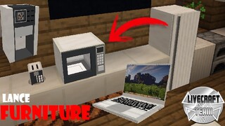 Lance Furniture Addon - CRAFTING TUTORIAL | Furniture Decoration in Minecraft MCPE