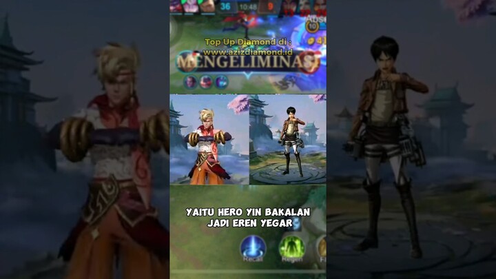 SKIN MOBILE LEGENDS X ATTACK ON TITAN RILIS 2024