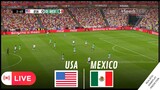 USA vs MEXICO LIVE | 2023 Nations League Match Live VideoGame Simulation&Recreation