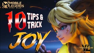 10 TIPS & TRICK JAGO HERO JOY  - MLBB INDONESIA