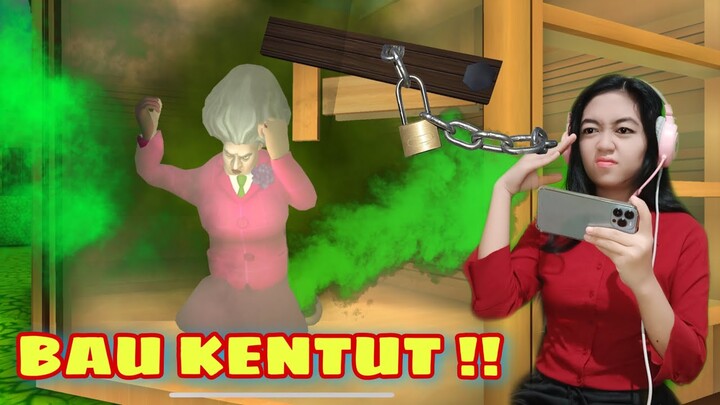 #PART13 kunciin scary teacher di dalam sauna yang bau kentut🤢 Auto pingsan #games #trending