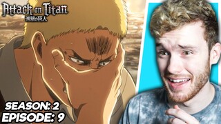 Reiner Is A PSYCHO! Attack on Titan Ep.9 (Season 2) REACTION
