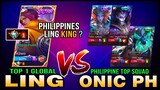 Top 1 Global Ling Super Fast Hand Speed Gameplay Totally Outplayed ONIC PH | NXP vs Onic Ph ~ MLBB