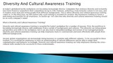 Diversity And Cultural Awareness Training