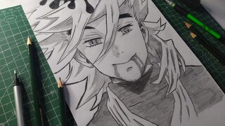 WOWW..!!! DOUMA DEMON SLAYER | DRAWING PROSES