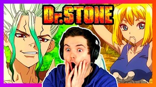 THEY WERE PETRIFIED?! | DR STONE OPENING REACTION (+ENDINGS!) | Anime OP Reaction *REUPLOAD*