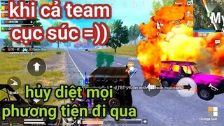 PUBG Mobile - Khi Lộc Chó Điên Lái Xe Cho Đàn Xe Ôm Hủy Diệt | Gặp Team Up Lươn Lẹo