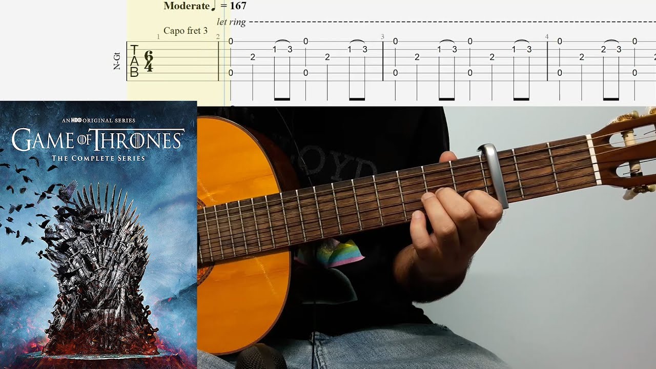 Theme Game of thrones tab 1  Guitar tabs songs, Guitar lessons songs,  Guitar chords